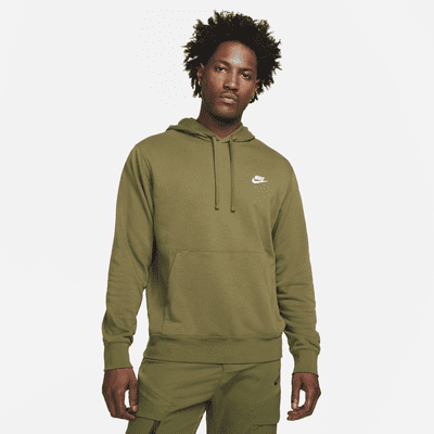 mens nike olive hoodie