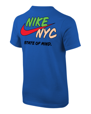 Nike Soccer Jersey Boys Medium Kids Youth Blue Shirt Active