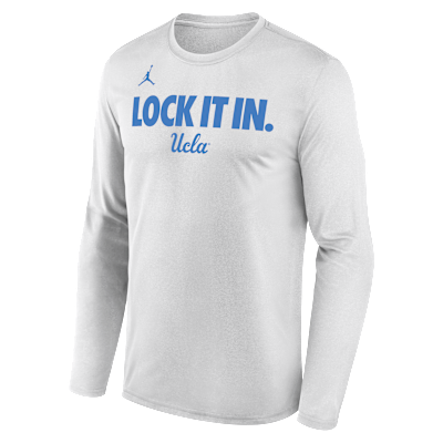 UCLA 2026 On-Court Bench Men's Nike Dri-FIT College Long-Sleeve T-Shirt
