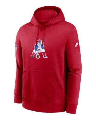 New England Patriots NFL Toddler Boys Red Poly Pullover Sweatshirt Hoodie:  2T-4T