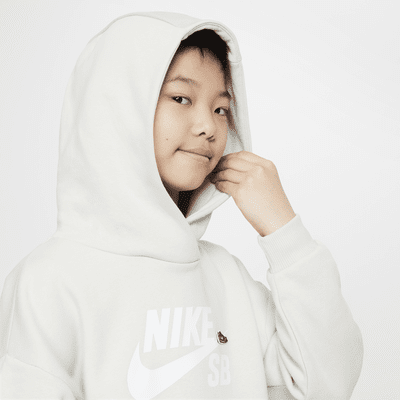 Nike SB Icon Fleece EasyOn Big Kids' Oversized Pullover Hoodie