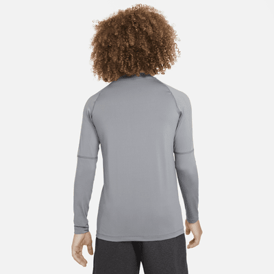 Nike Pro Big Kids' (Boys') Dri-FIT Long-Sleeve Top