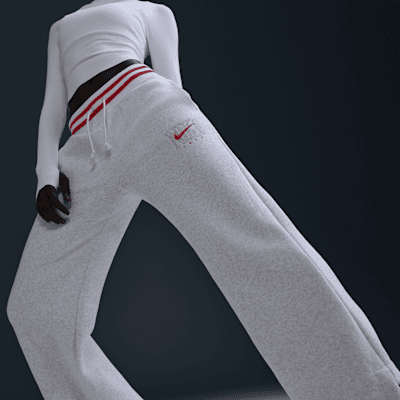 Nike Sportswear Phoenix Fleece Women's High-Waisted Wide-Leg Graphic Pants