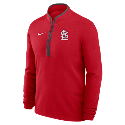 St. Louis Cardinals Victory Men's Nike Dri-FIT MLB 1/2-Zip Long-Sleeve Top