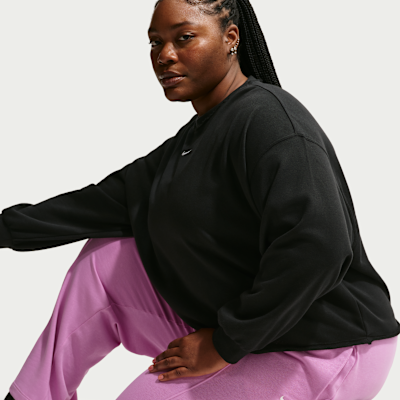 Pants de French Terry de tiro medio con dobladillo abierto para mujer (talla grande) Nike Sportswear Chill Terry