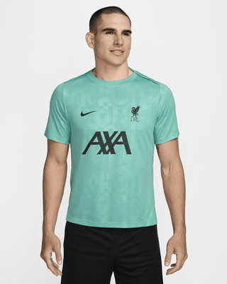 Мужские шорты Liverpool FC Academy Pro Nike Dri-FIT Soccer Pre-Match Short-Sleeve Top