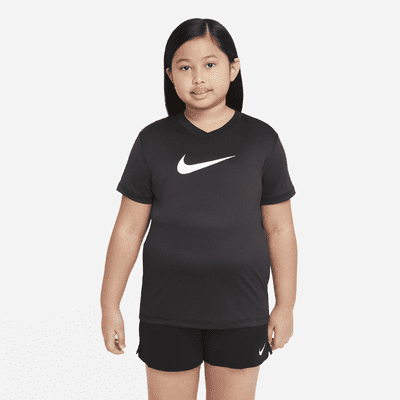 Nike Dri-FIT Big Kids' (Girls') Training T-Shirt (Extended Size). Nike.com