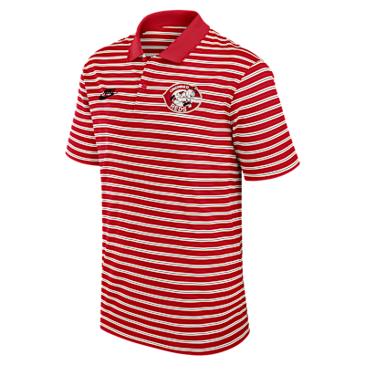 Cincinnati Reds Cooperstown Striped Victory Men's Nike Dri-FIT MLB Polo from Nike - $85