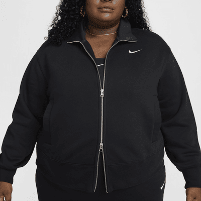 Chamarra de entrenamiento oversized para mujer (talla grande) Nike Sportswear Phoenix Fleece