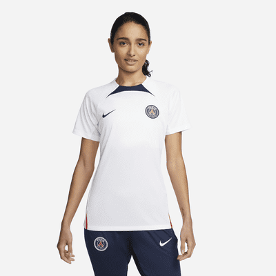 Camiseta de fútbol de manga corta para mujer Nike Dri-FIT Paris Saint ...