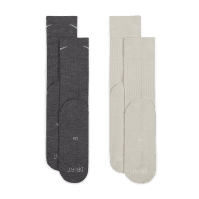 Nike Everyday Wool gepolsterte Crew-Socken (2 Paar)