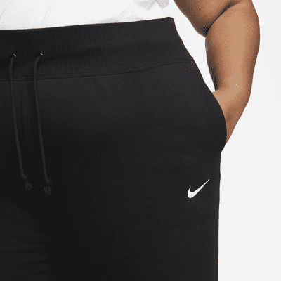 Nike Sportswear Phoenix Fleece Women's High-Waisted Wide-Leg Tracksuit Bottoms (Plus Size)