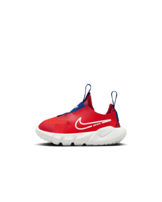 nike flex runner red and white