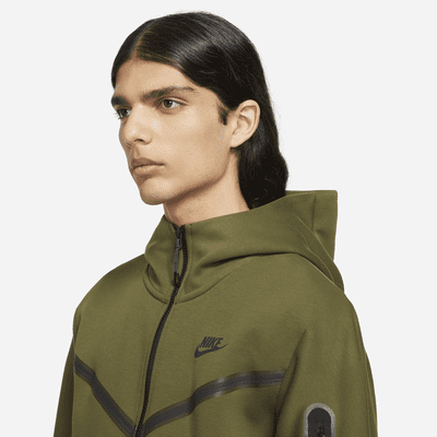 nike fleece hoodie olive