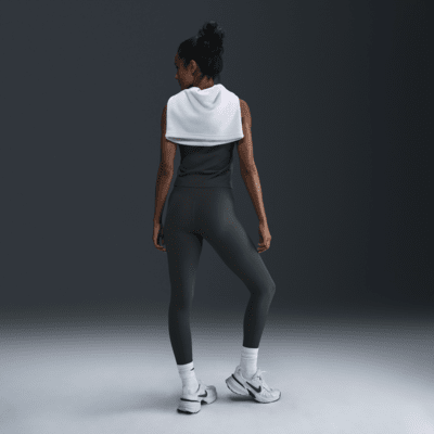 Leggings i 7/8-längd Nike Zenvy Rib med lätt stöd och hög midja för kvinnor