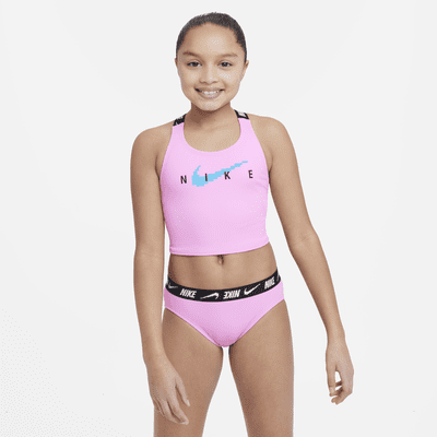 Nike Midkini-Schwimm-Set mit Cross-Back für ältere Kinder (Mädchen)