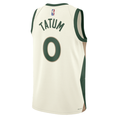 Jayson Tatum Boston Celtics City Edition 2023/24 Nike Dri-FIT NBA Swingman-drakt til herre