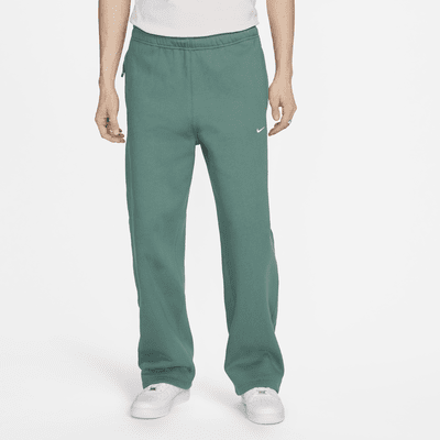 Pants de tejido Fleece con dobladillo abierto para hombre Nike Solo Swoosh