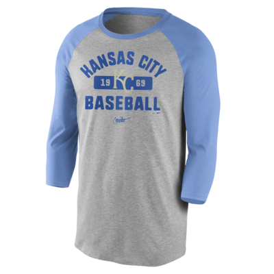 Chicago Cubs Nike Local Phrase Tri-Blend 3/4-Sleeve Raglan T-Shirt