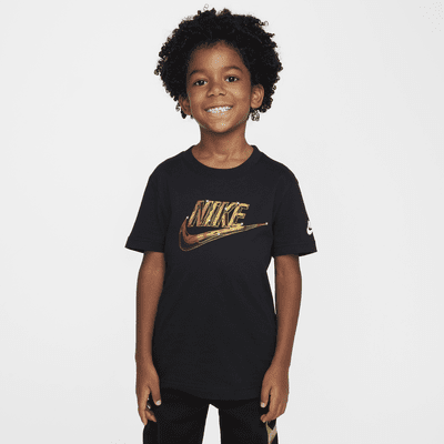 Playera Futura metalizada para niños talla pequeña Nike