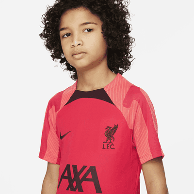 Liverpool FC Strike Big Kids' Nike Dri-FIT Short-Sleeve Soccer Top ...