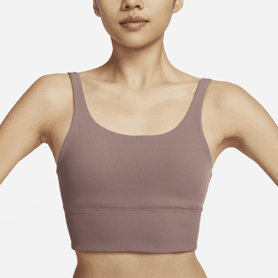 Nike Zenvy Rib Women's Light-Support Padded Longline Sports Bra