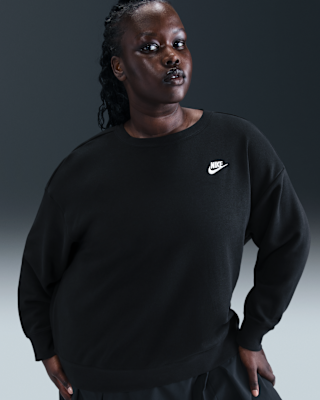 Женский свитшот Nike Sportswear Club Fleece Loose Crew-Neck (Plus Size)
