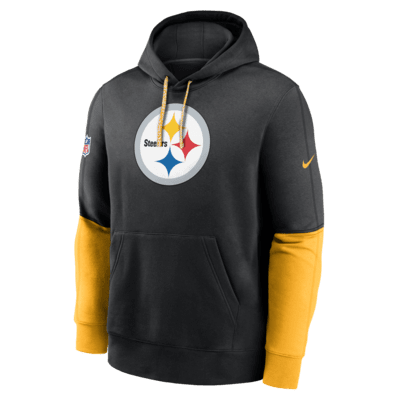 Pittsburgh Steelers Sideline Team Issue Club Men's Nike NFL Pullover Hoodie