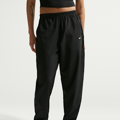 Pants de tejido Woven Dri-FIT de tiro medio para mujer Nike One