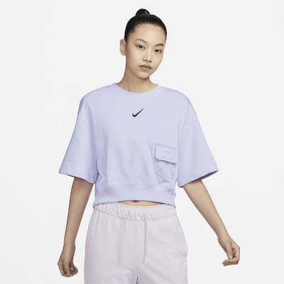 Nike Sportswear City Utility 女款法國毛圈布短袖上衣