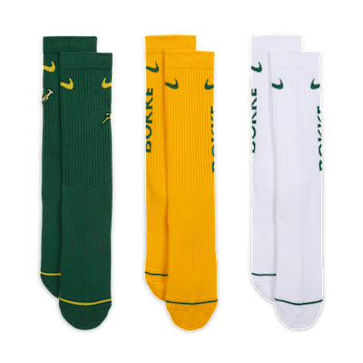 Unisex κάλτσες ράγκμπι Springboks Nike Everyday με αντικραδασμική προστασία (τρία ζευγάρια)