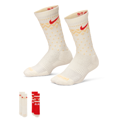 Calcetas Dri-FIT Fairisle para niños talla pequeña (2 pares) Nike