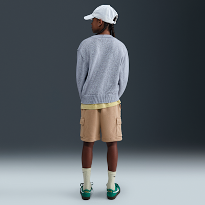 Shorts cargo de French Terry para niños talla grande Nike Sportswear Club