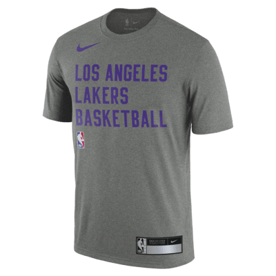 Playera de práctica de la NBA Nike Dri-FIT para hombre Los Angeles Lakers