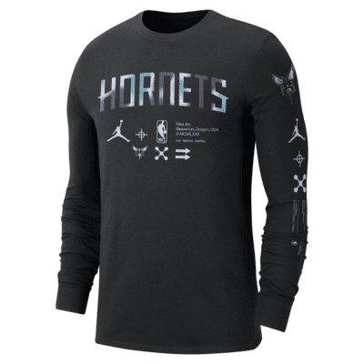 Charlotte Hornets Men's Jordan NBA Long-Sleeve T-Shirt