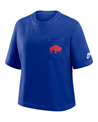 Женская футболка Buffalo Bills Rewind Pocket Boxy Nike NFL