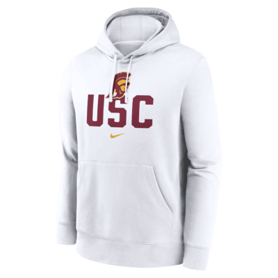 Sudadera con gorro sin cierre universitaria Nike para hombre USC Trojans Primetime Club Campus