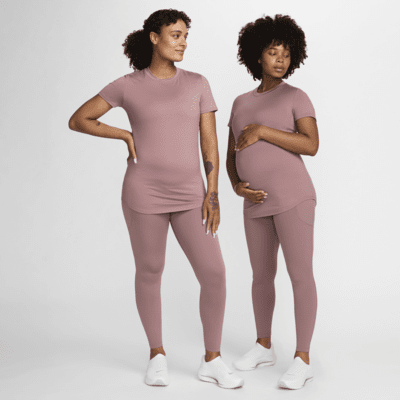 Nike (M) One Dri-FIT Slim-Fit top met korte mouwen voor dames (zwangerschapskleding)