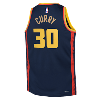 Jersey Nike Dri-FIT de la NBA Swingman para niños talla grande Stephen Curry Golden State Warriors 2024/25 City Edition