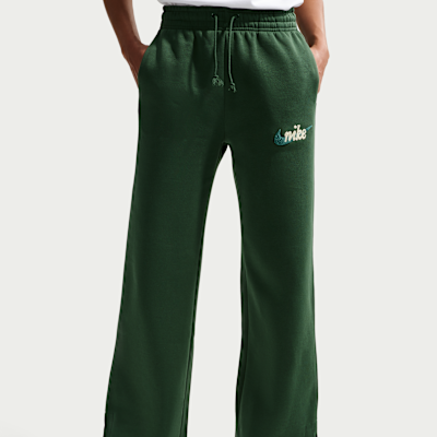 Nike Sportswear Phoenix Fleece Women's High-Waisted Wide-Leg Logo Trousers