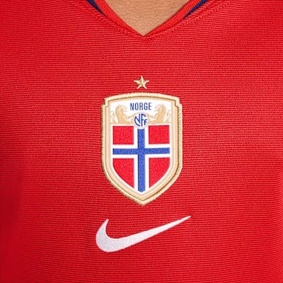 Norway 2025 Stadium Home (kvindehold) Nike Dri-FIT Replica-fodboldspillertrøje til større børn