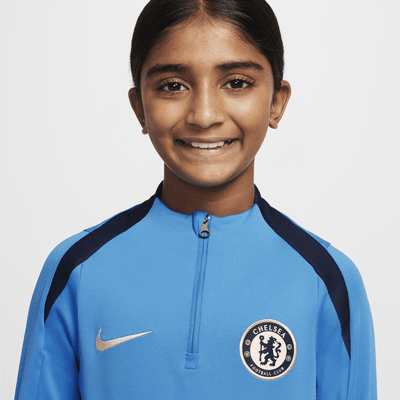 Chelsea F.C. Strike Older Kids' Nike Dri-FIT Football Drill Top