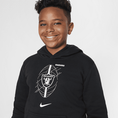 Las Vegas Raiders Icon Older Kids' Nike NFL Pullover Hoodie