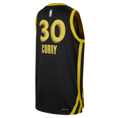 Stephen Curry Golden State Warriors 2023/24 City Edition Older Kids ...