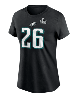 Женская футболка Saquon Barkley Philadelphia Eagles Super Bowl LIX Nike NFL