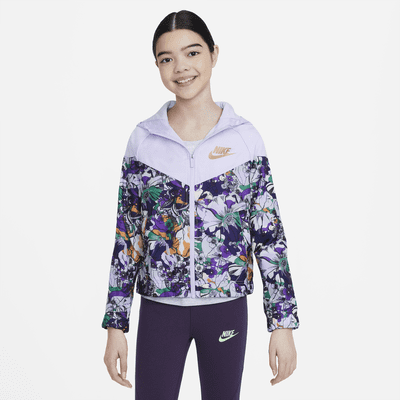 nike printed windrunner