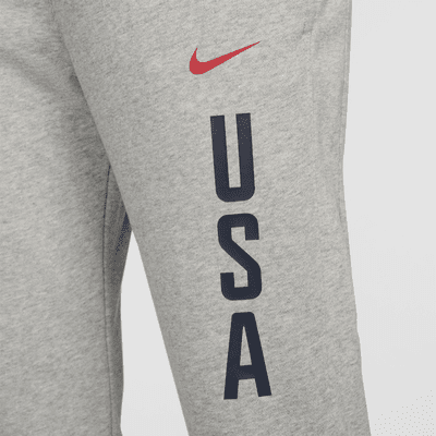 Pants de básquetbol de tejido Fleece Nike para mujer USA Practice