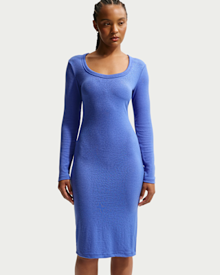 nike sportswear chill knit dress Nike Sportswear Women's Chill Knit Black Tight Mini-Rib Tank Dress XL
