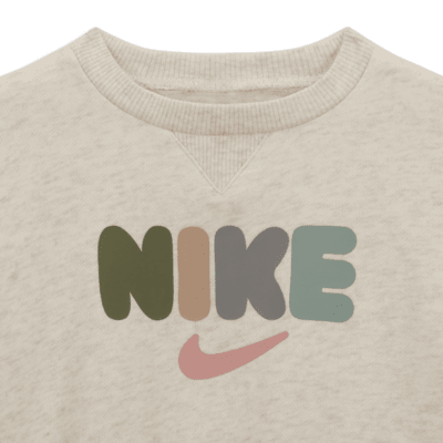 Mini-tuta Nike Sportswear Primary Play Crew Romper – Neonati