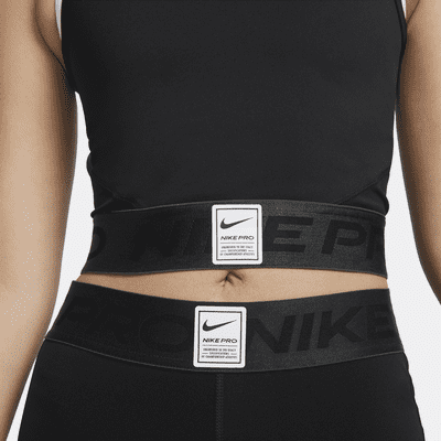 Nike Pro Dri-FIT rövid szabású, mintás női trikó